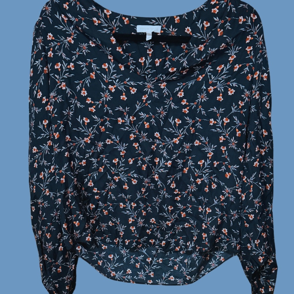 Rebecca Taylor Floral Print Women's Blouse EUC